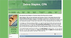 Desktop Screenshot of dstaplescpa.com