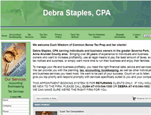 Tablet Screenshot of dstaplescpa.com
